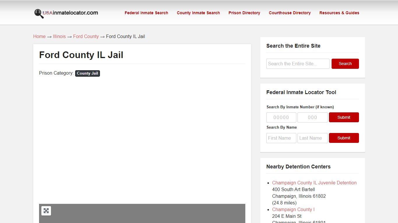 Ford County IL Jail | USA Inmate Locator